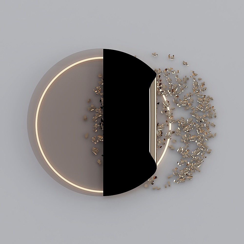 Modern round wall decor