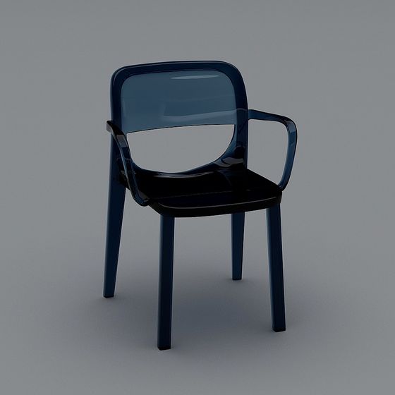 Futuristic Low-Poly Chair 3D Model