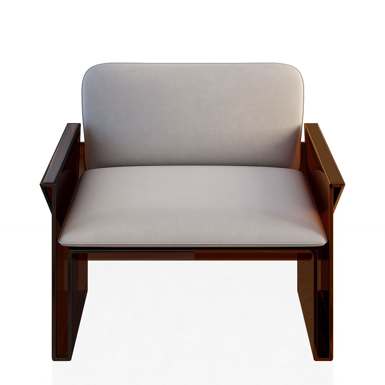 Urban Minimalist Sofa 3D Model – Beige Upholstery