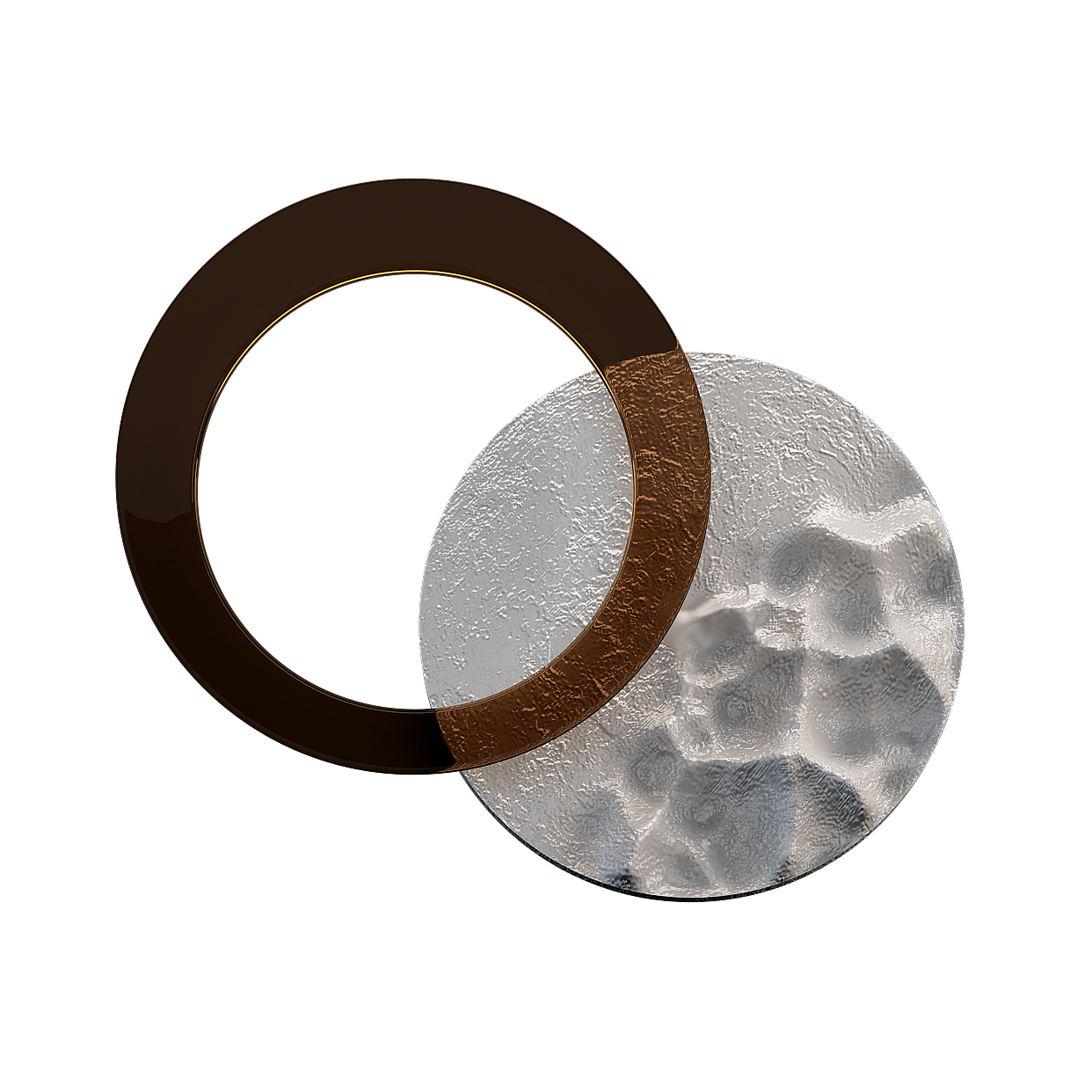 Metal Ring 3D Model – Low-Poly Leather & Metal