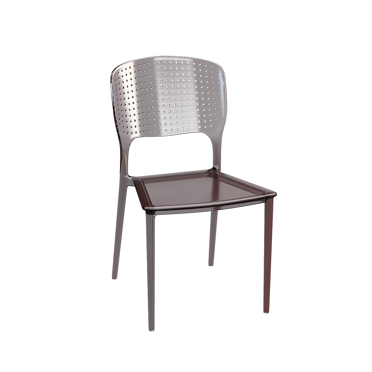 Elegant Minimalist Chair 3D model for Urban Spaces