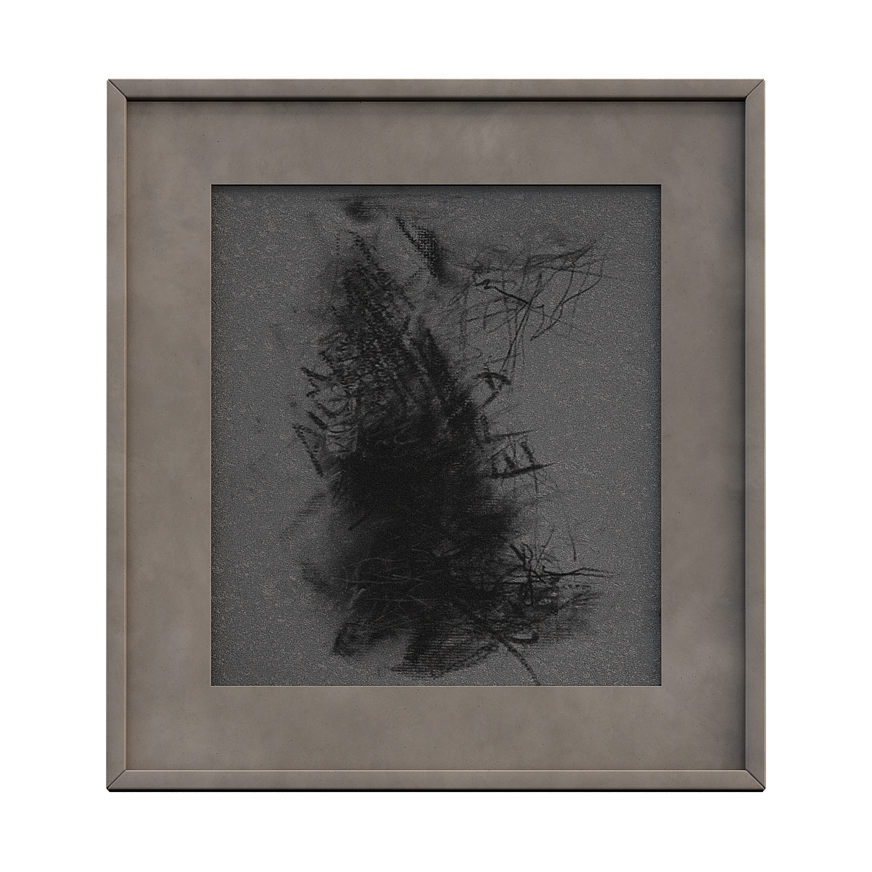 Abstract Line Art 3D Model – Low-Poly Fabric Texture