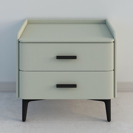 Mid-Century Modern Nightstand 3D model