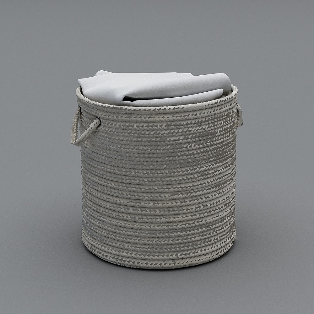Modern premium gray toilet - basket