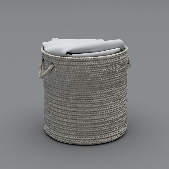 Cozy Laundry Basket 3D model