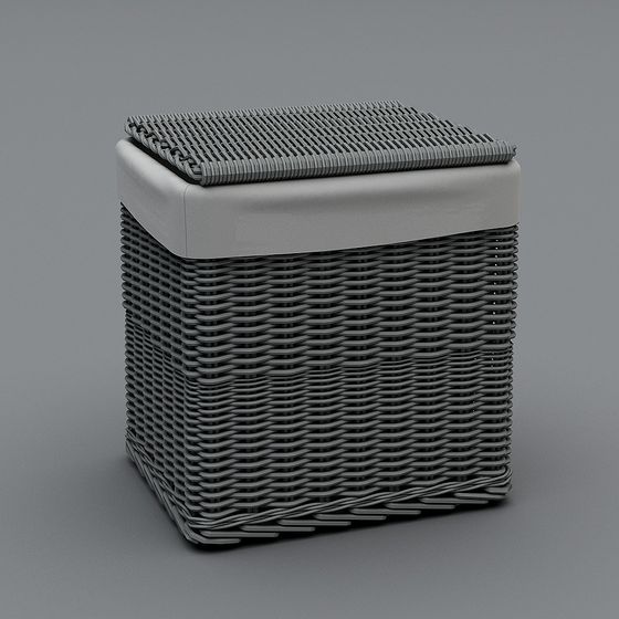 Woven Cube 3D Model for Elegant Interiors
