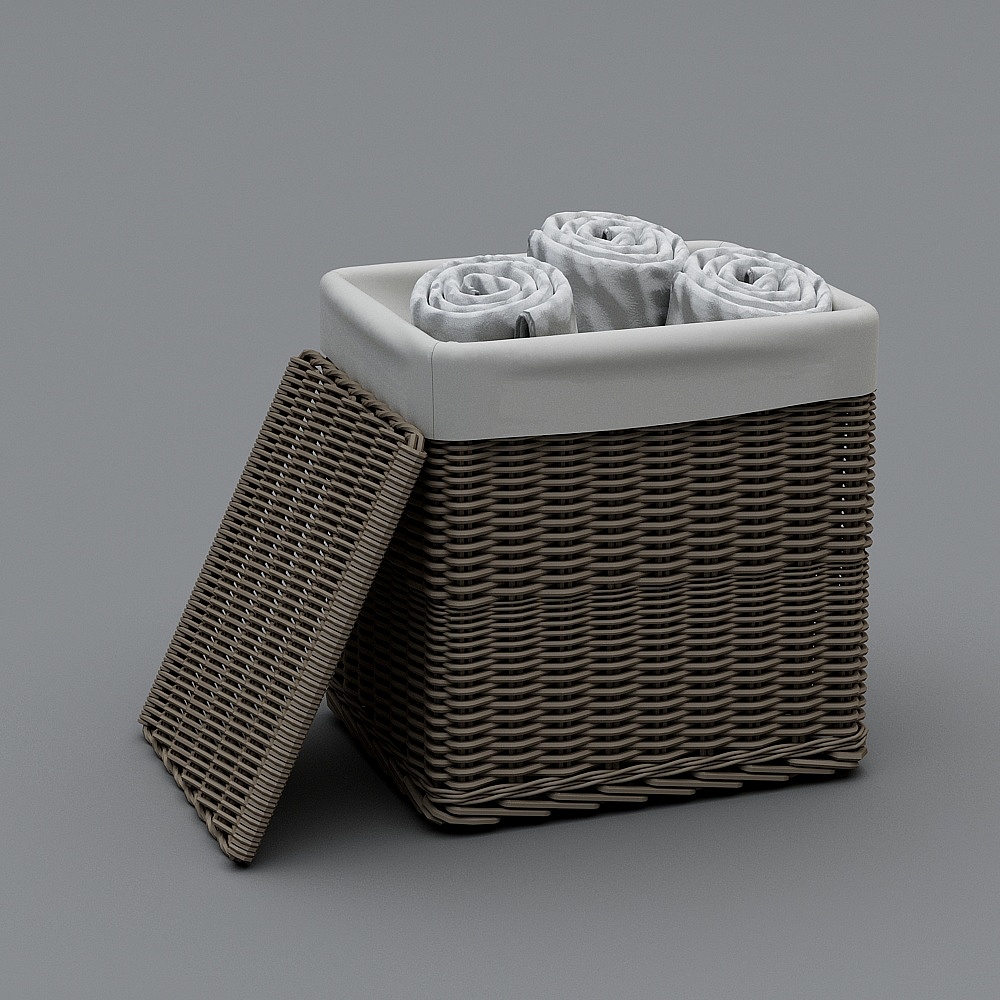 Nordic handwashing table 1 - collect basket towel combination