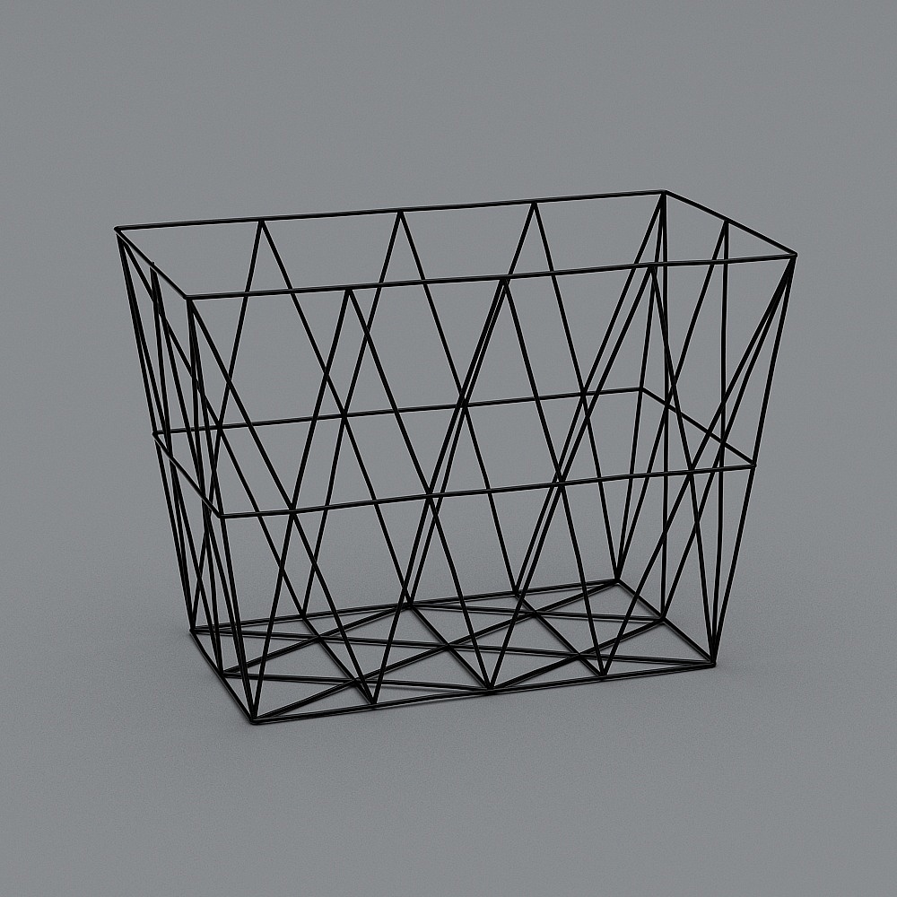 Modern hand sanitized table 2 - Iron collection basket