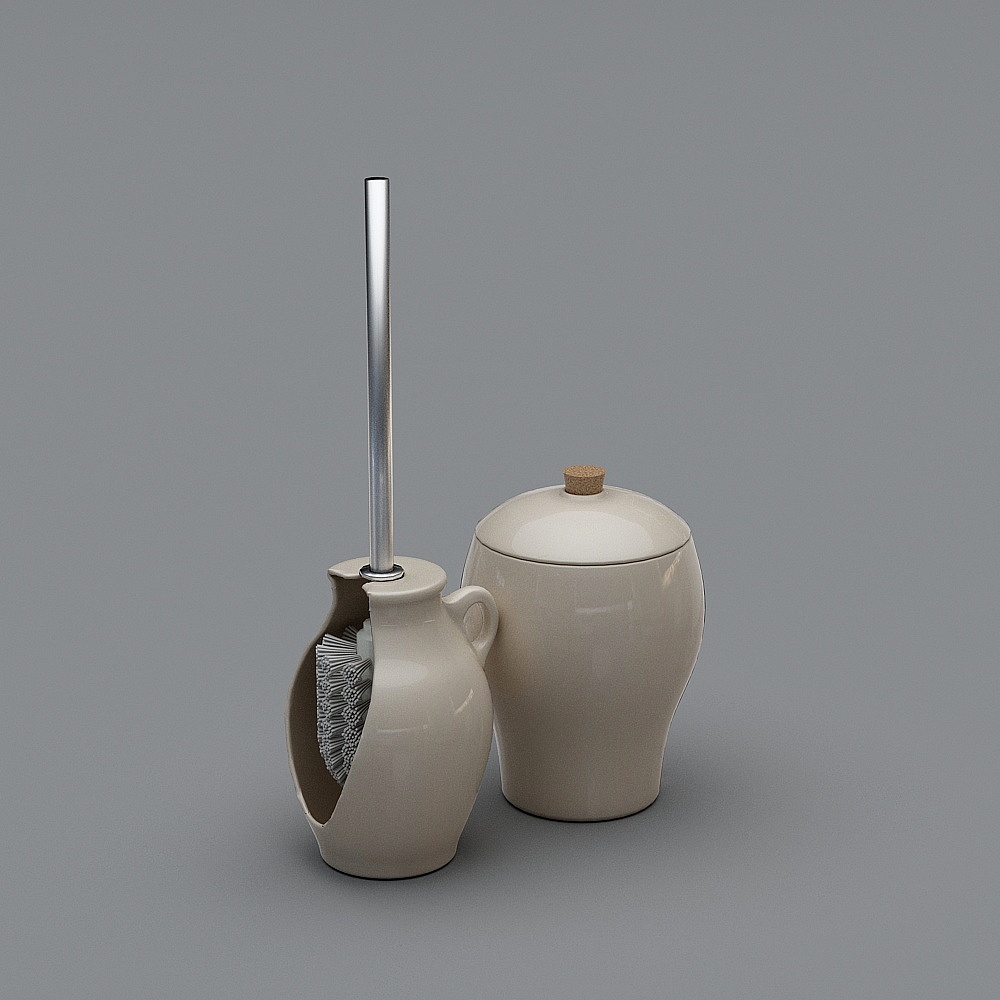 Modern bathroom small pieces - toilet brush combination