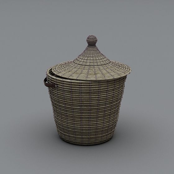 Woven Storage Basket 3D model