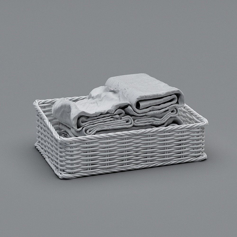 現代洗手台-毛巾收納籃