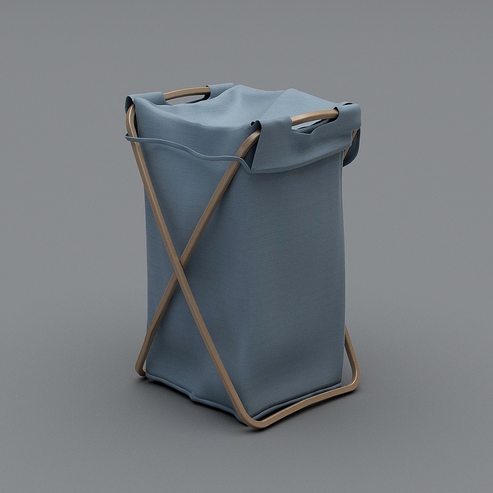 ชิ้นส่วนเล็กในห้องน้ำสมัยใหม่ - ตะกร้าสำหรับเก็บเสื้อผ้า