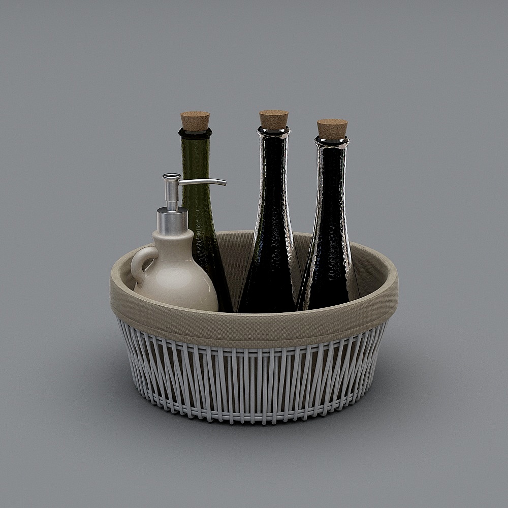 Modern bathroom small pieces - wash the basket