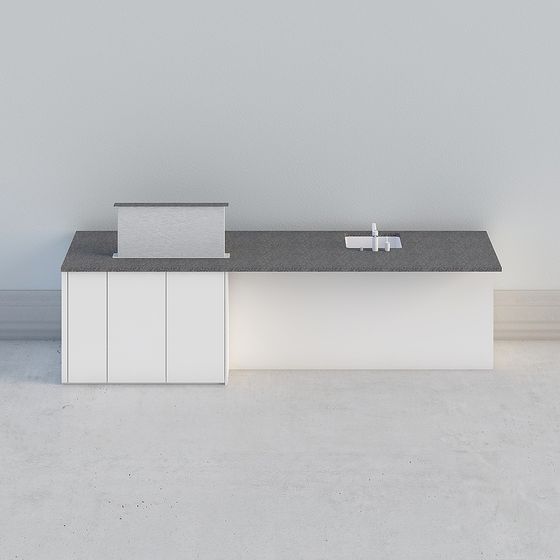 Urban Small Kitchen 3D model