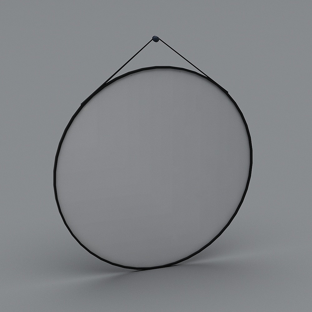 round mirror+leather strap.skp