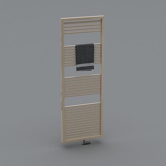 Modern Low-Poly Towel Rack 3D model