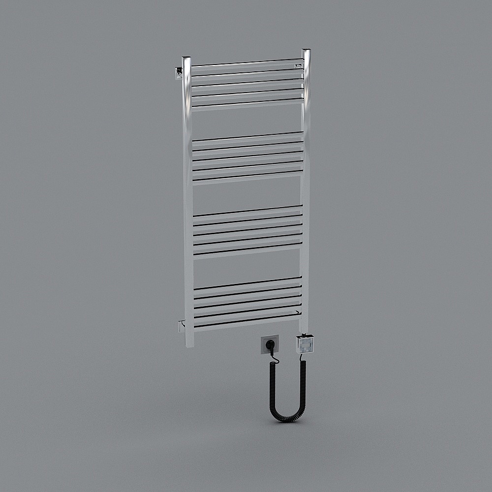 Stylish Stainless Steel Towel Rack 3D model