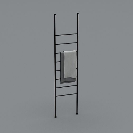 Minimalist Towel Rack 3D model