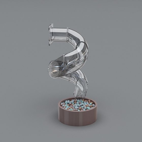 Spiral Slide 3D Model for Creative Projects
