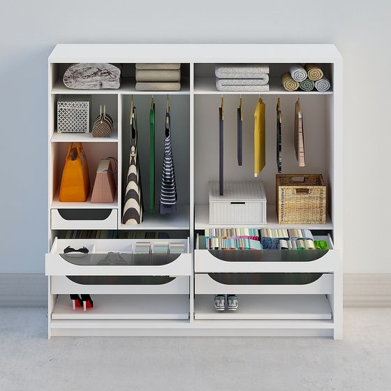 Minimalist Wardrobe 3D model