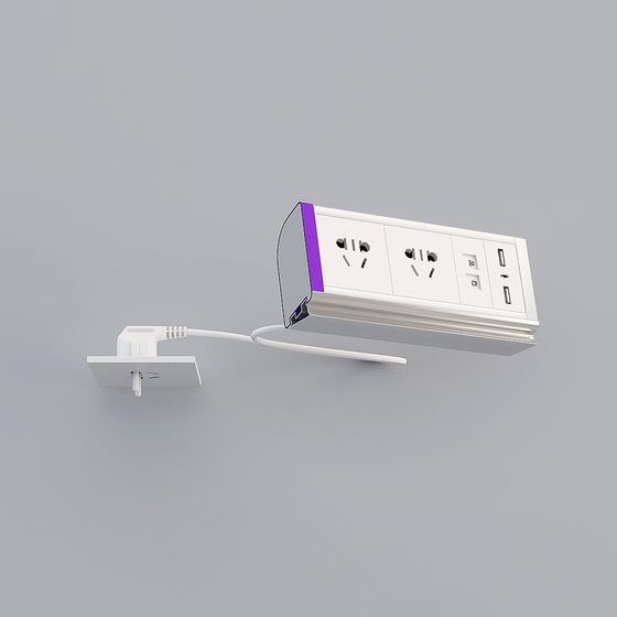 Stylish 3D Socket Model for Modern Spaces