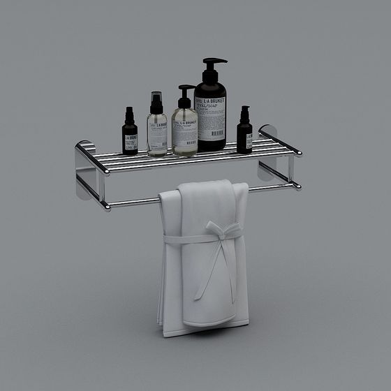 Modern Bathroom Shelf 3D model