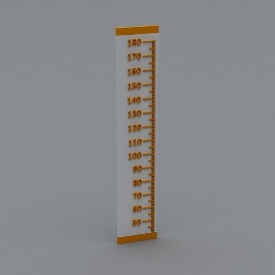 Unique Height Measurement Ruler 3D model