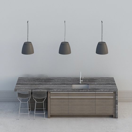 Urban Kitchen Island 3D model