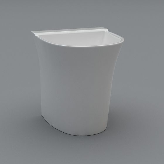 Elegant Corner Bathtub 3D model