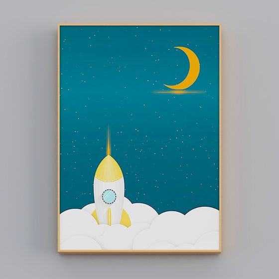 Creative Rocket 3D Model for Imaginative Designs