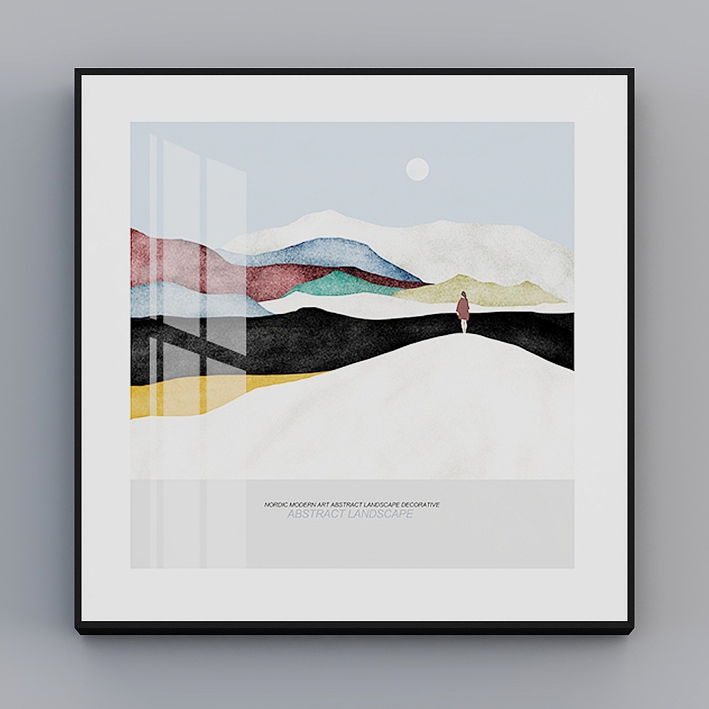 Abstract Landscape 3D Model