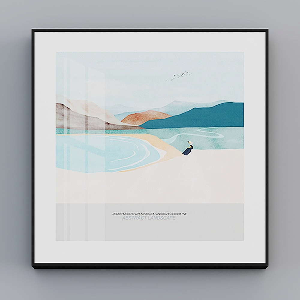 Happy Workshop - Modern Minimalist Wind - Living Room Decorative Painting - The Direction of the Heart