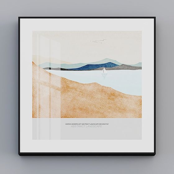 Abstract Landscape 3D model