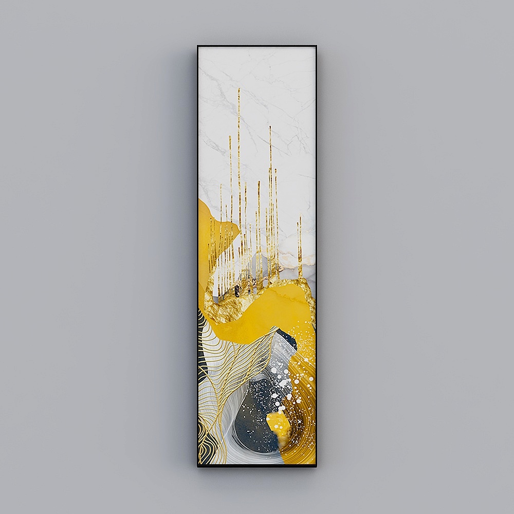 Happy workshop - modern light luxury wind - Xuanguan gold leaf decorative painting - philosophy