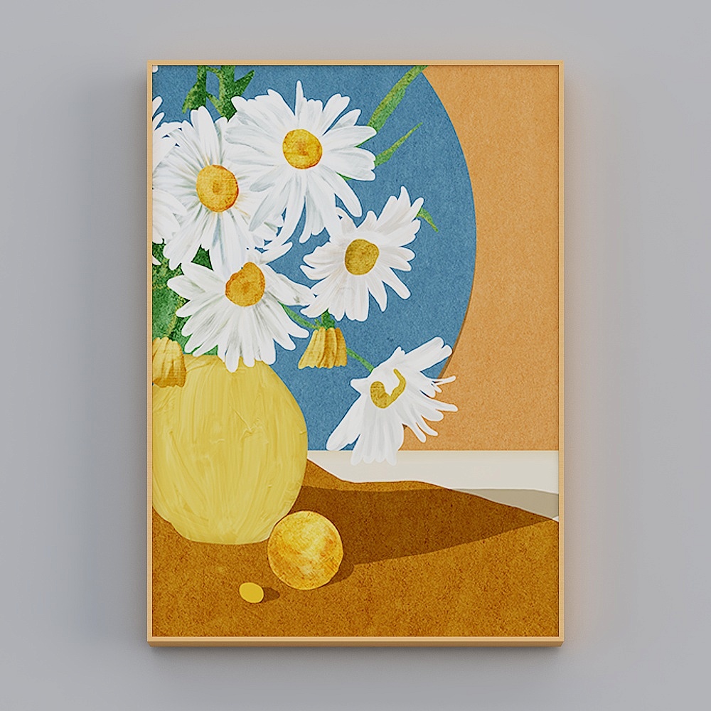 Happy Workshop - Nordic Wind - Living Room Decorative Painting - Flowers