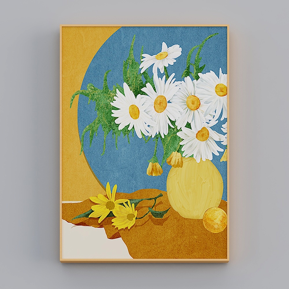 Happy Workshop - Nordic Wind - Living Room Decorative Painting - Flowers