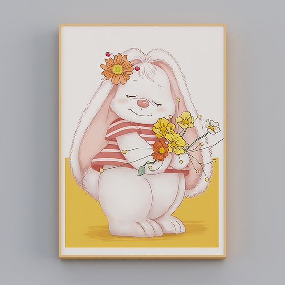 Adorable Low-Poly Bunny 3D Model