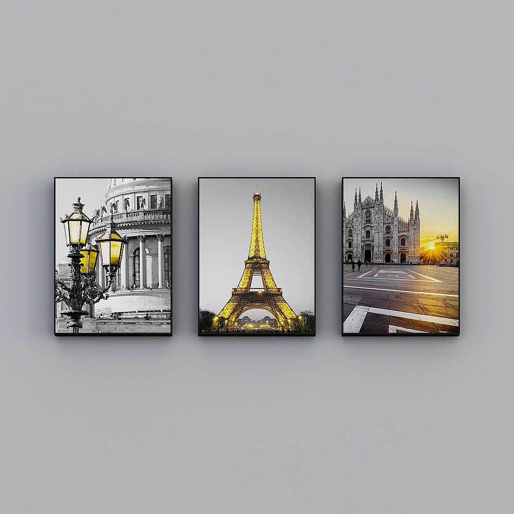 Happy Workshop - Phong Cách Tối Giản Hiện Đại - Tranh Trang Trí Phòng Khách - Tình Yêu Paris