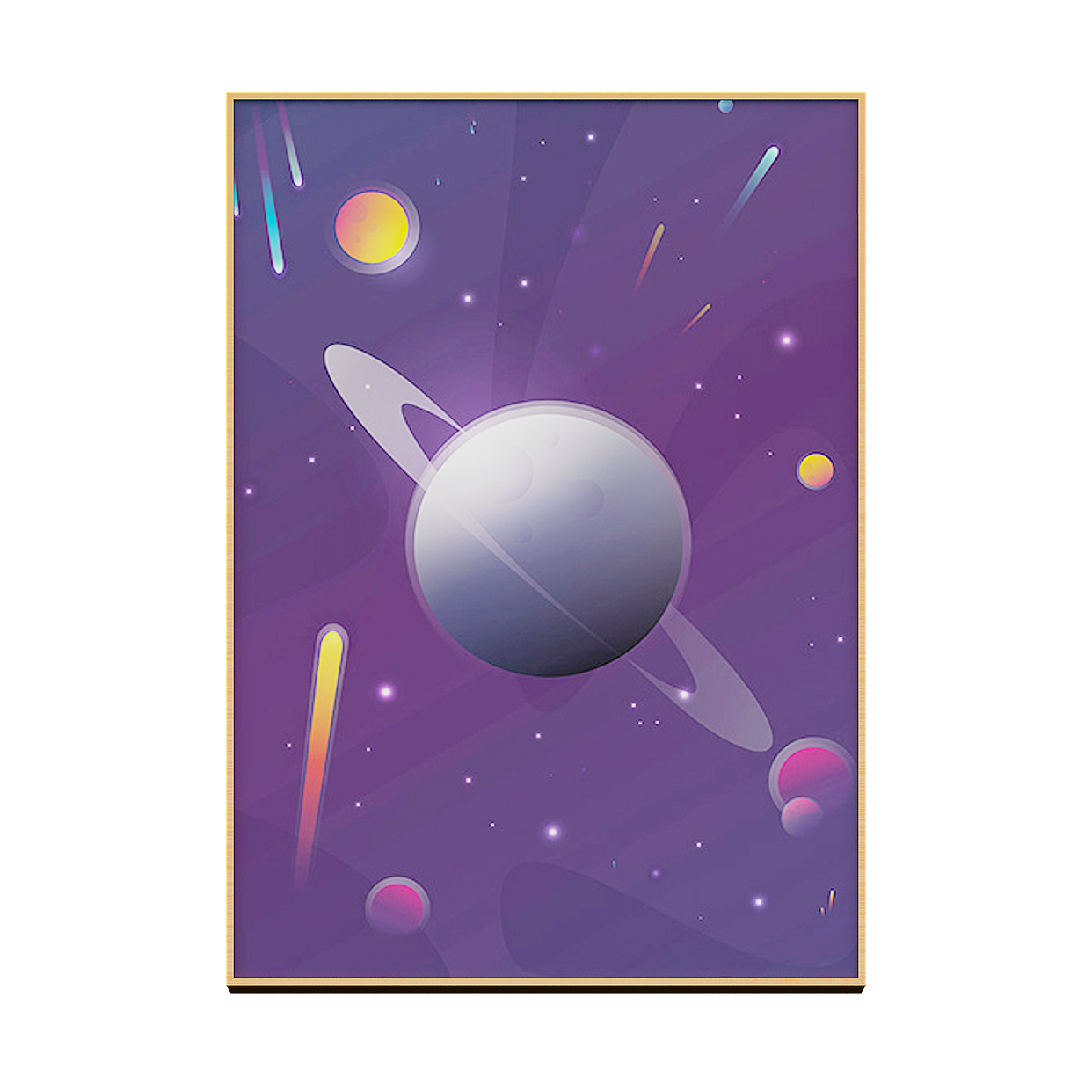 Galactic Journey 3D Model – Vivid Planets & Saturn