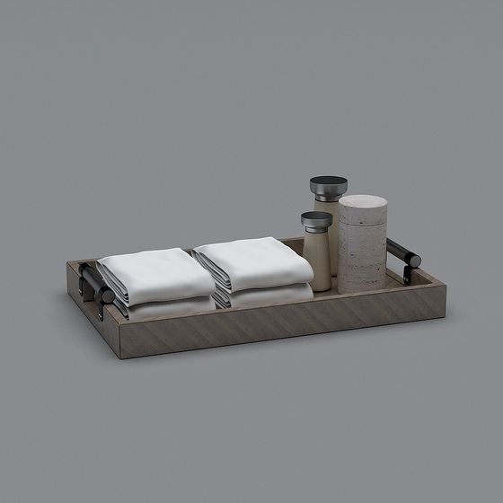 Modern Minimalist Bathroom Tray 3D model