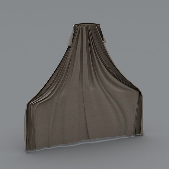 Elegant Hanging Curtain 3D Model