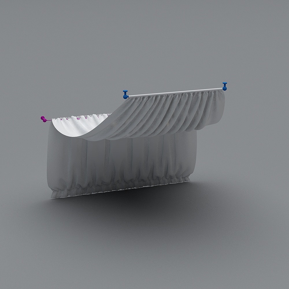 The bed is cut in two