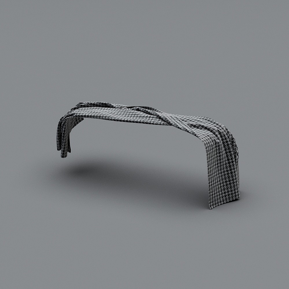 Futuristic Low-Polygon Curved Design 3D model