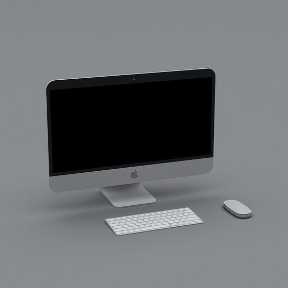 Minimalist Apple Computer Set 3D model