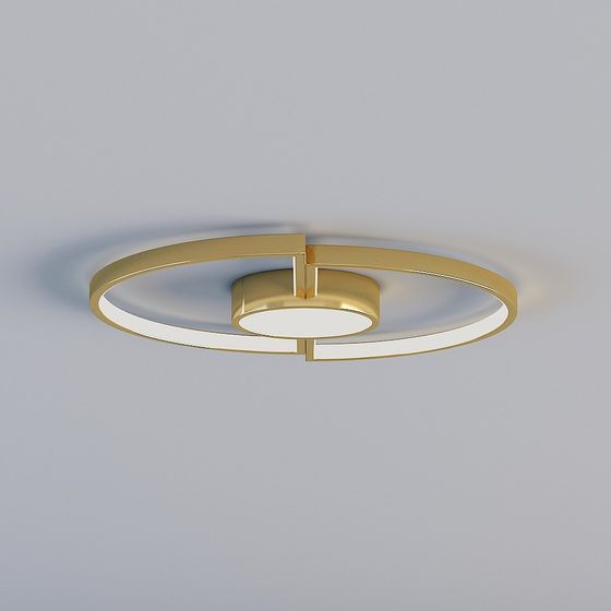 Elegant Minimalist Chandelier 3D model