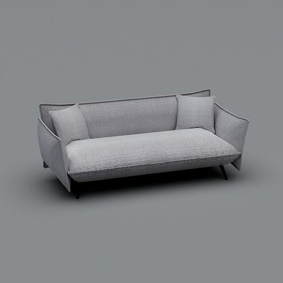 Low Polygon Modern Sofa 3D model