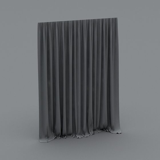 Curtain 3D model - Low Poly High Detail