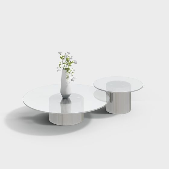 Luminous Round Table 3D model