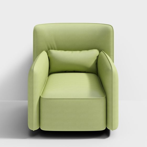 Stylish Low Polygon Sofa Chair 3D model