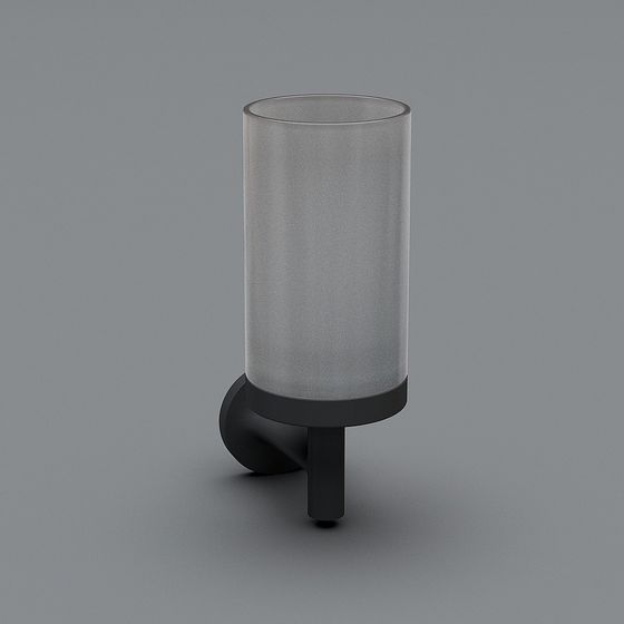 Wall-Mounted Glass Cup Holder 3D model